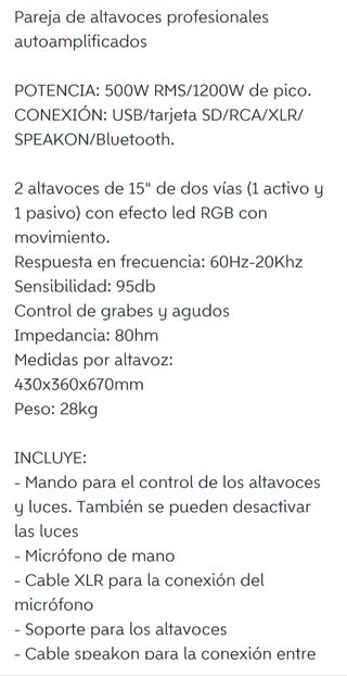 Altavoces profesionales