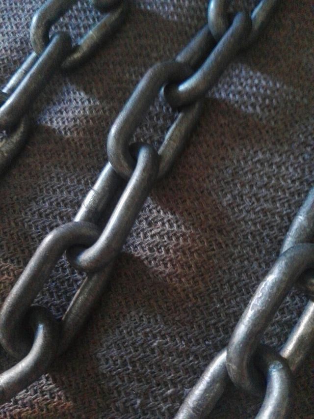 trozos de cadenas de 62,5cm y 40 cm. anchura 2,3cm