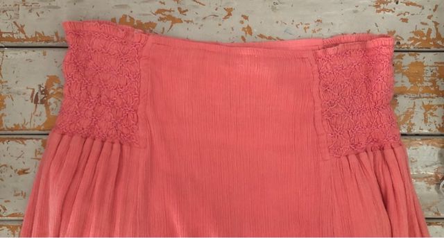 Falda midi coral de NOA NOA