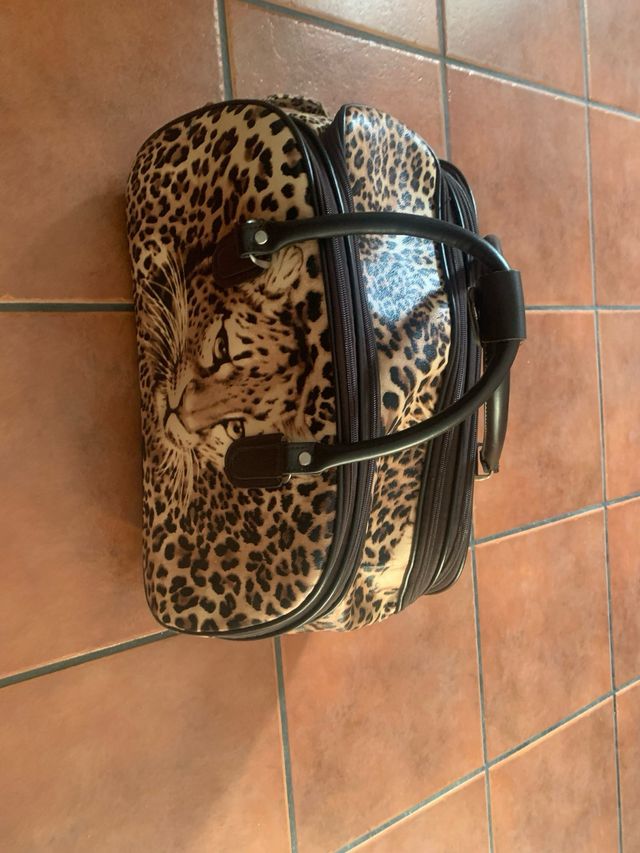 Bolso trole de leopardo 50x20