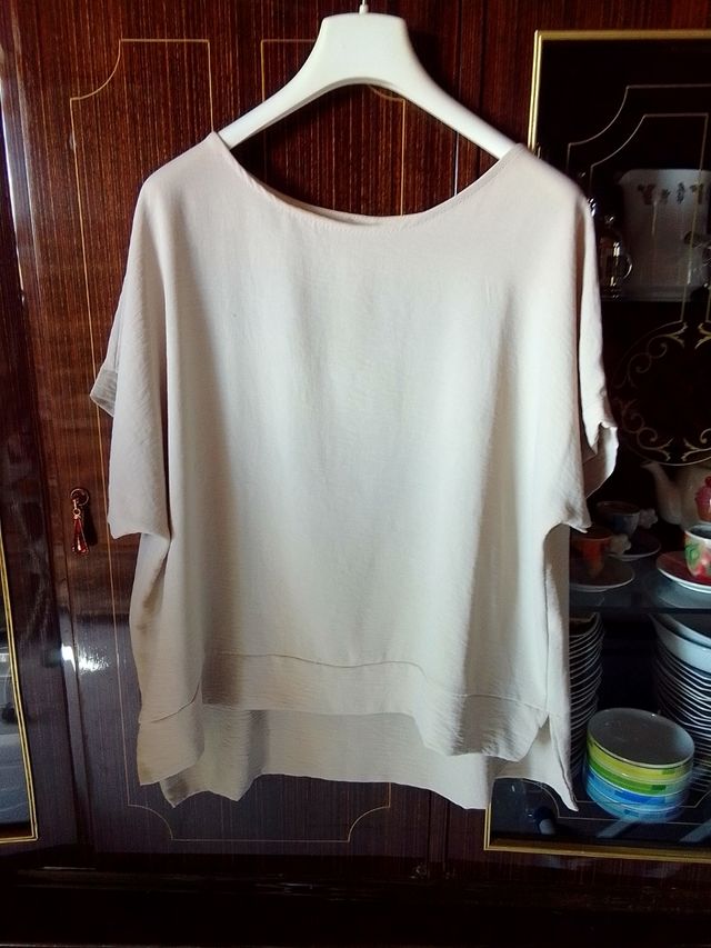 Blusa donna beige