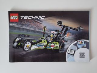 LEGO Technic 42103 Dragster ORIGINALE COMPLETO