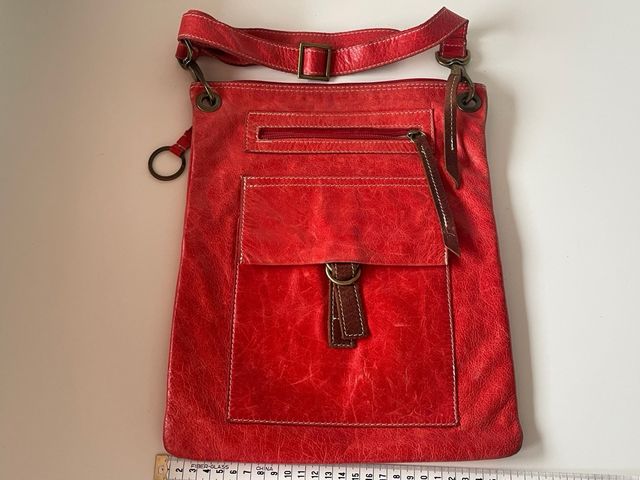 Bolso piel rojo