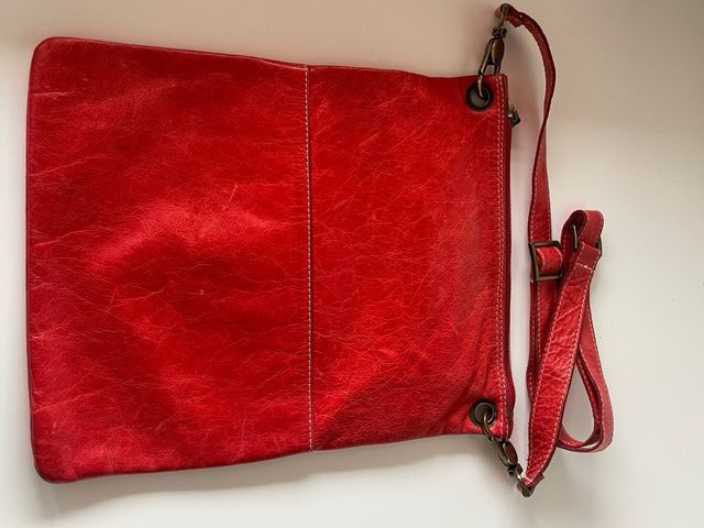 Bolso piel rojo