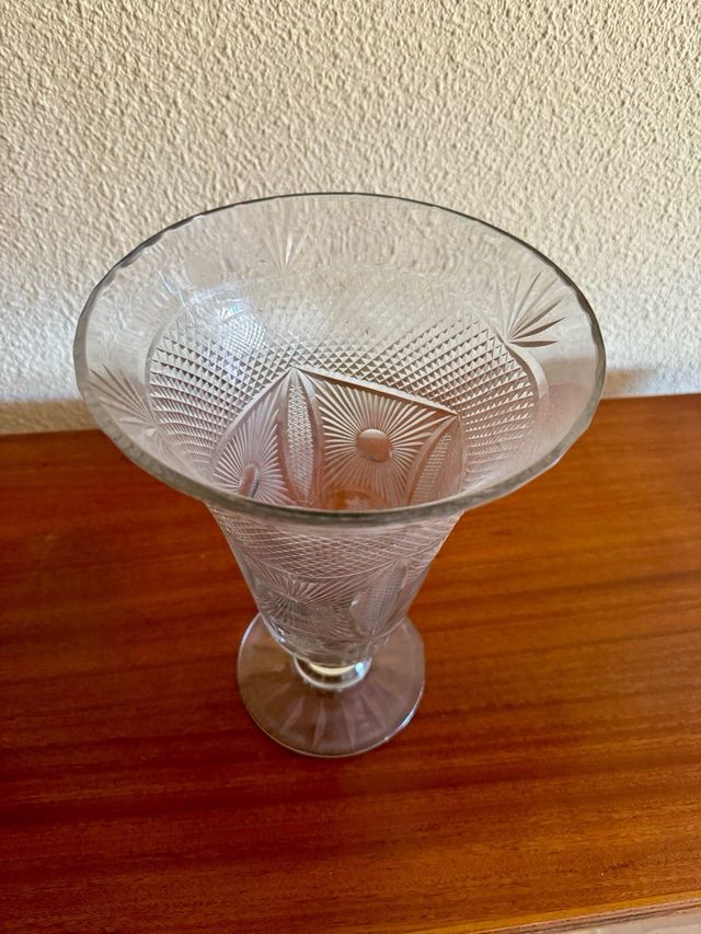 Jarron cristal labrado gran formato