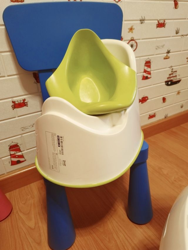 LOTE: 1 Wc,2 orinales,1 cubo pañales. Aprendizaje