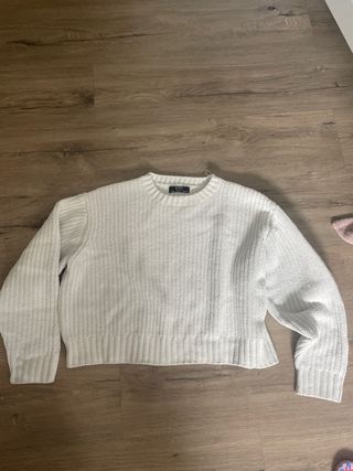 Jersey blanco lana
