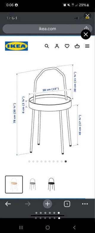 Mesa de ikea blanca redonda marrón claro 