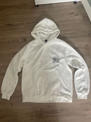 Sudadera blanca unisex