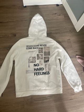 Sudadera blanca unisex