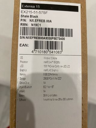 Computer portatile Acer Extensa 15