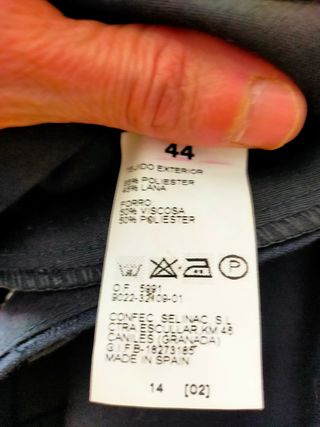 Traje chaqueta de hombre.