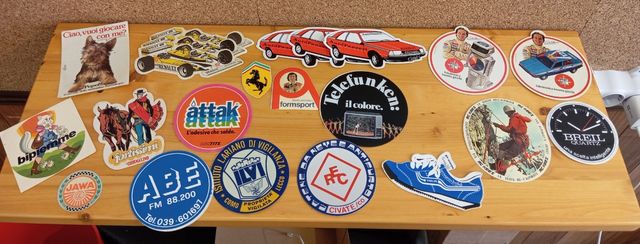 Collezione adesivi anni 70/80