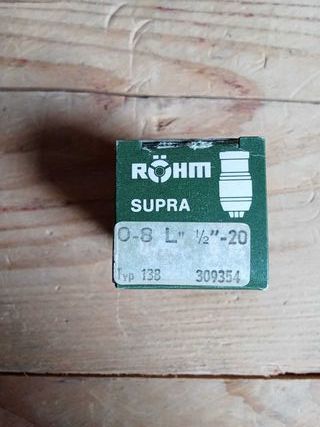Portabrocas ROHM SUPRA 0-8mm L 1/2"-20