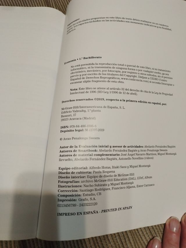 Economía 1 Bachillerato