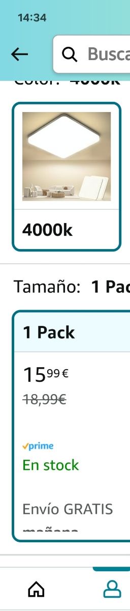 Plafon techo luz blanca