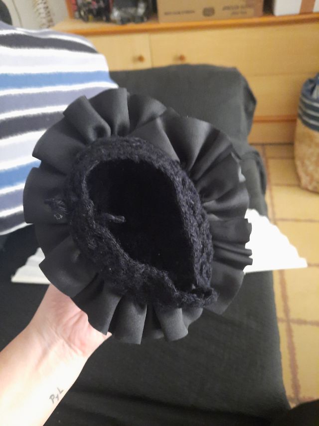 Abanico grande y moñera