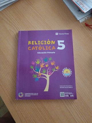 Libro de texto de religión 5°primaria 