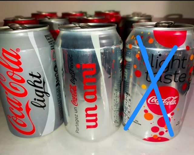 LATAS COCACOLA VARIADAS