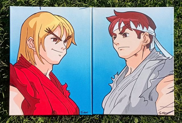 Stampa su tela Ken Street Fighter Alpha