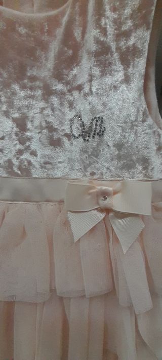 Abito elegante battesimo tulle