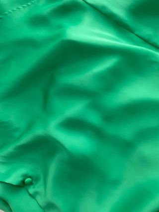 Blusa camisa satinada verde Zara L