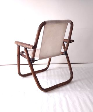 Poltrona Dal Vera  pieghevole in Bamboo anni 60