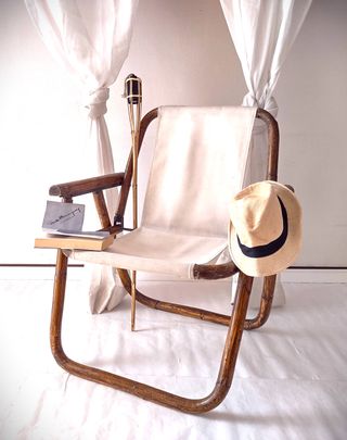 Poltrona Dal Vera  pieghevole in Bamboo anni 60