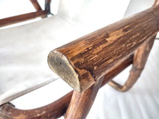 Poltrona Dal Vera  pieghevole in Bamboo anni 60