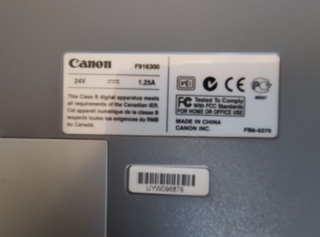 SCANNER CANON CANOSCAN 9900 F