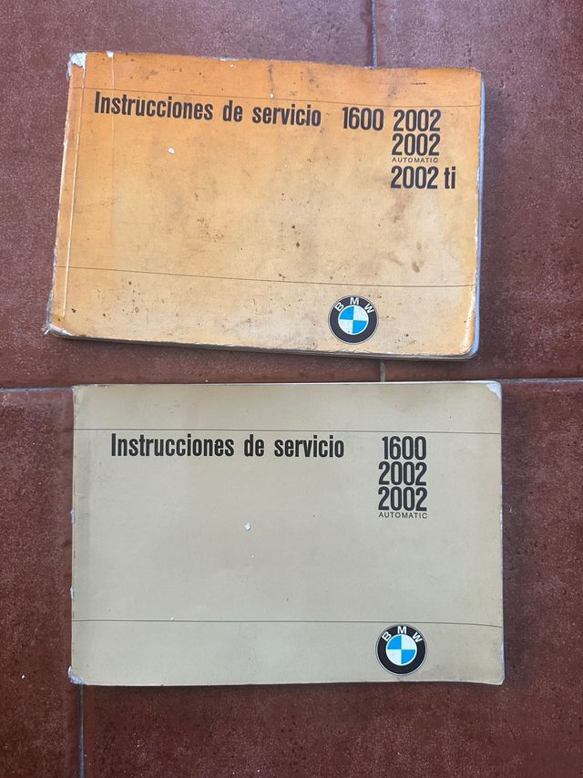 Manuales bmw 1602 y bmw 2002