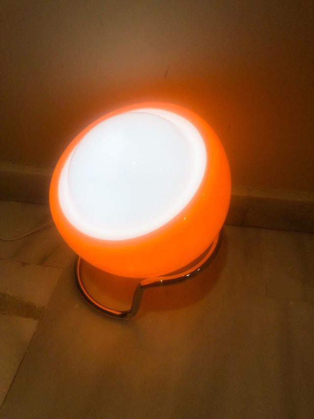 Lampara estilo vintage naranja