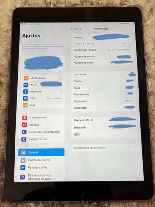 iPad 6 generacion 128gb