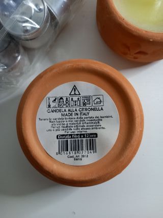 Candele alla citronella