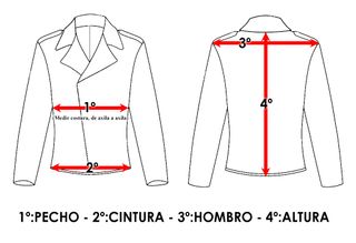 Cazadora piel rosa