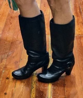 Botas Altas Piel Stradivarius 
