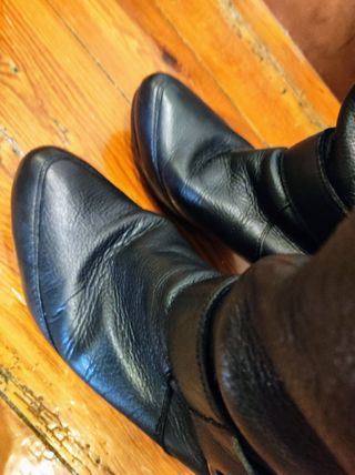 Botas Altas Piel Stradivarius 