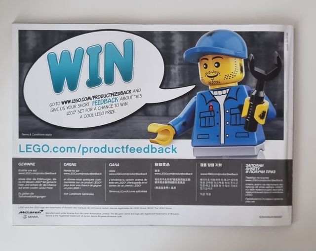 LEGO Technic 42123 McLaren Senna GTR misb COMPLETO