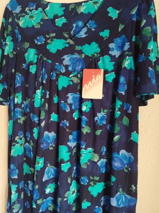 Vestido/bata verano, manga corta.Nuevo