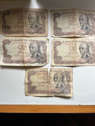 Billetes 100 pesetas