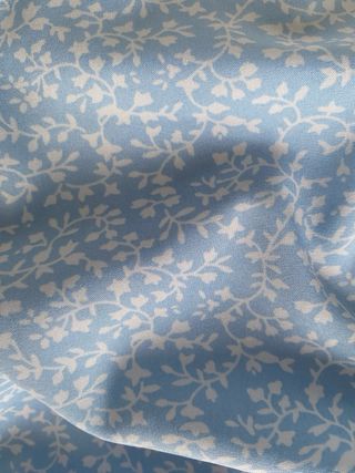 Falda estampada azul