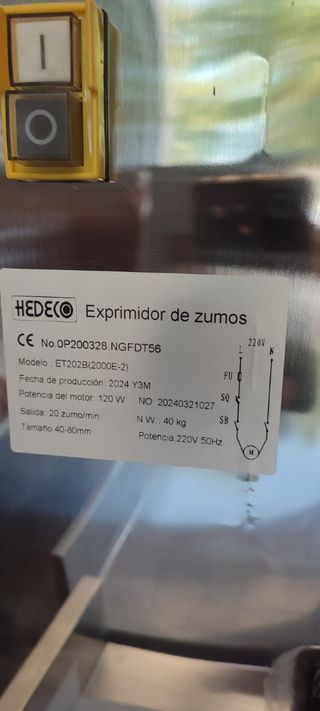 Exprimidor de zumos automático liquidación 