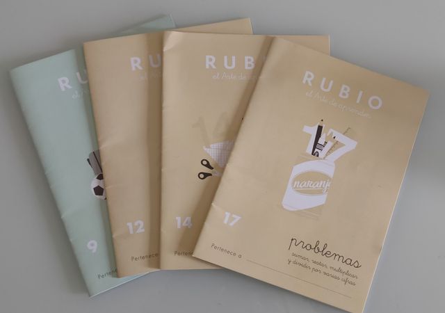 4 Cuadernillos Rubio. 8/9/10 años.