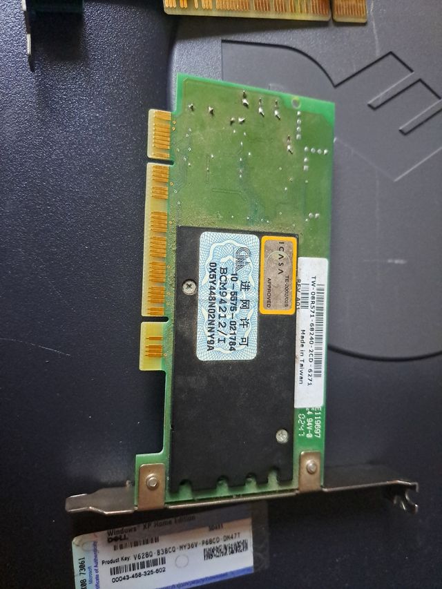 Tarjetas de tv y telefono