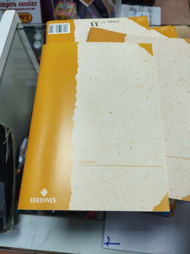 Cuaderno edelvives número 33
60 unidades aprox