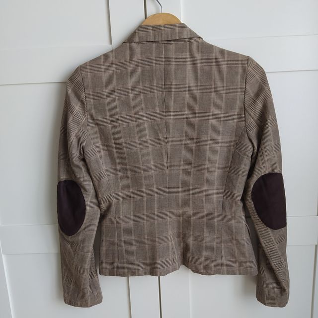 Americana cuadros marrón