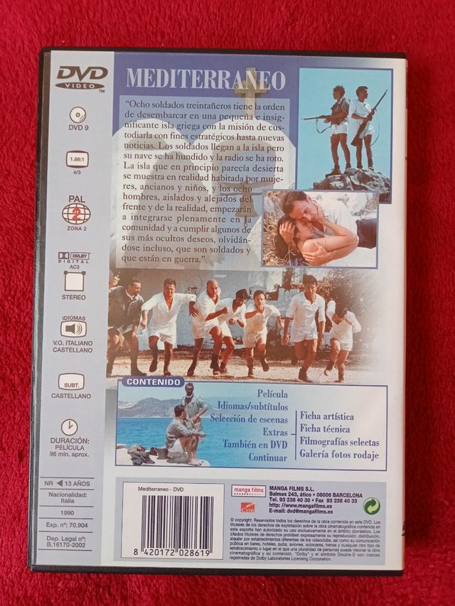 "Mediterráneo" en DVD 