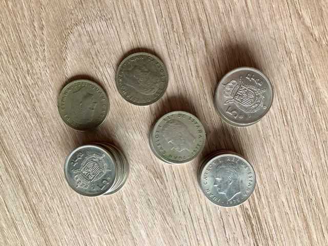 5 pesetas, 4€ por todas