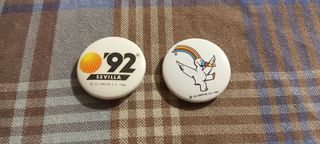Chapas Expo 92 originales. 