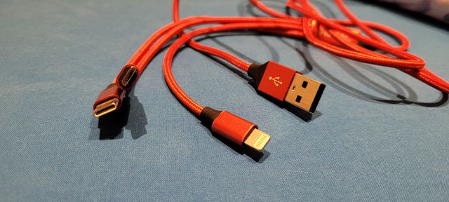 Cavo USB 1,5m Lighting Micro-USB Type-C